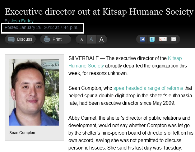 Executive director out at Kitsap Humane Society » Kitsap Sun jan26